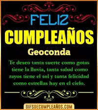 GIF Frases de Cumpleaños Geoconda